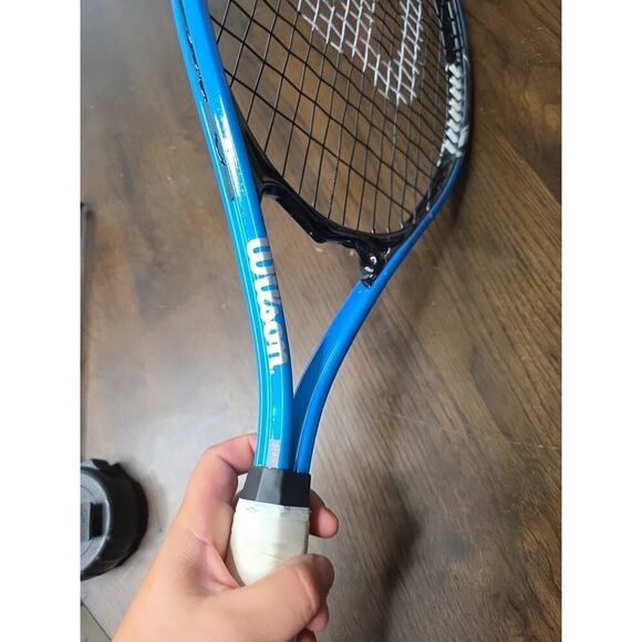 Wilson Tour Slam Lite Power Bridge Blue Black Tennis Rackets 3-7/8” - Picture 16 of 16